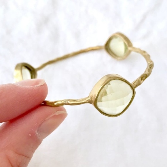 Sonya Renee Citron Gemstone Bangle Stack Bracelet - Picture 2 of 3
